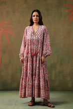 Load image into Gallery viewer, The Thyme Dress - white &amp; pink floral
