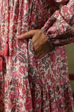 Load image into Gallery viewer, The Thyme Dress - white &amp; pink floral
