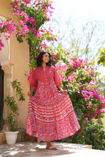 Load image into Gallery viewer, the CHILLI maxi - red &amp; purple floral
