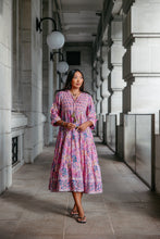 Load image into Gallery viewer, The Thyme Dress - Pink blue floral
