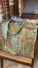 Load image into Gallery viewer, Quilted Tote bag (WITH ZIP)
