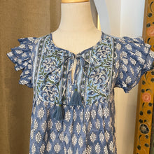 Load image into Gallery viewer, the CILANTRO mini - Blue green floral
