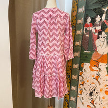 Load image into Gallery viewer, The STEVIA dress - pink zigzag

