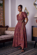 Load image into Gallery viewer, The CASSIA MAXI wrap dress -vintage rose
