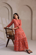Load image into Gallery viewer, The Pepper Maxi - Coral &amp; pink floral
