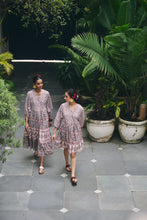 Load image into Gallery viewer, The CHILLI midi - white with brown and pink floral
