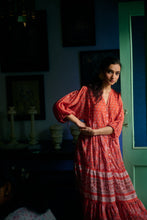 Load image into Gallery viewer, The CHILLI midi - coral &amp; pink floral
