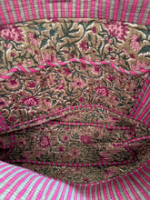 Load image into Gallery viewer, The mini summer tote - sage green and pink floral
