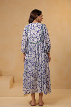 Load image into Gallery viewer, The NUTMEG midi - cobalt blue floral
