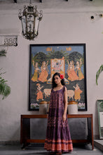Load image into Gallery viewer, the SAGE Maxi - vintage NAVY with red butis

