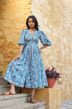 Load image into Gallery viewer, the ANISE midi - blue geometric
