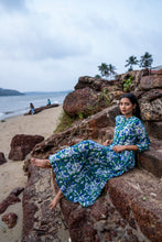 Load image into Gallery viewer, The Pepper Maxi - Blue &amp; Green floral
