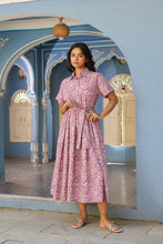 Load image into Gallery viewer, the PARSLEY MIDI dress - lavender floral
