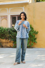 Load image into Gallery viewer, the MINT top - grey floral
