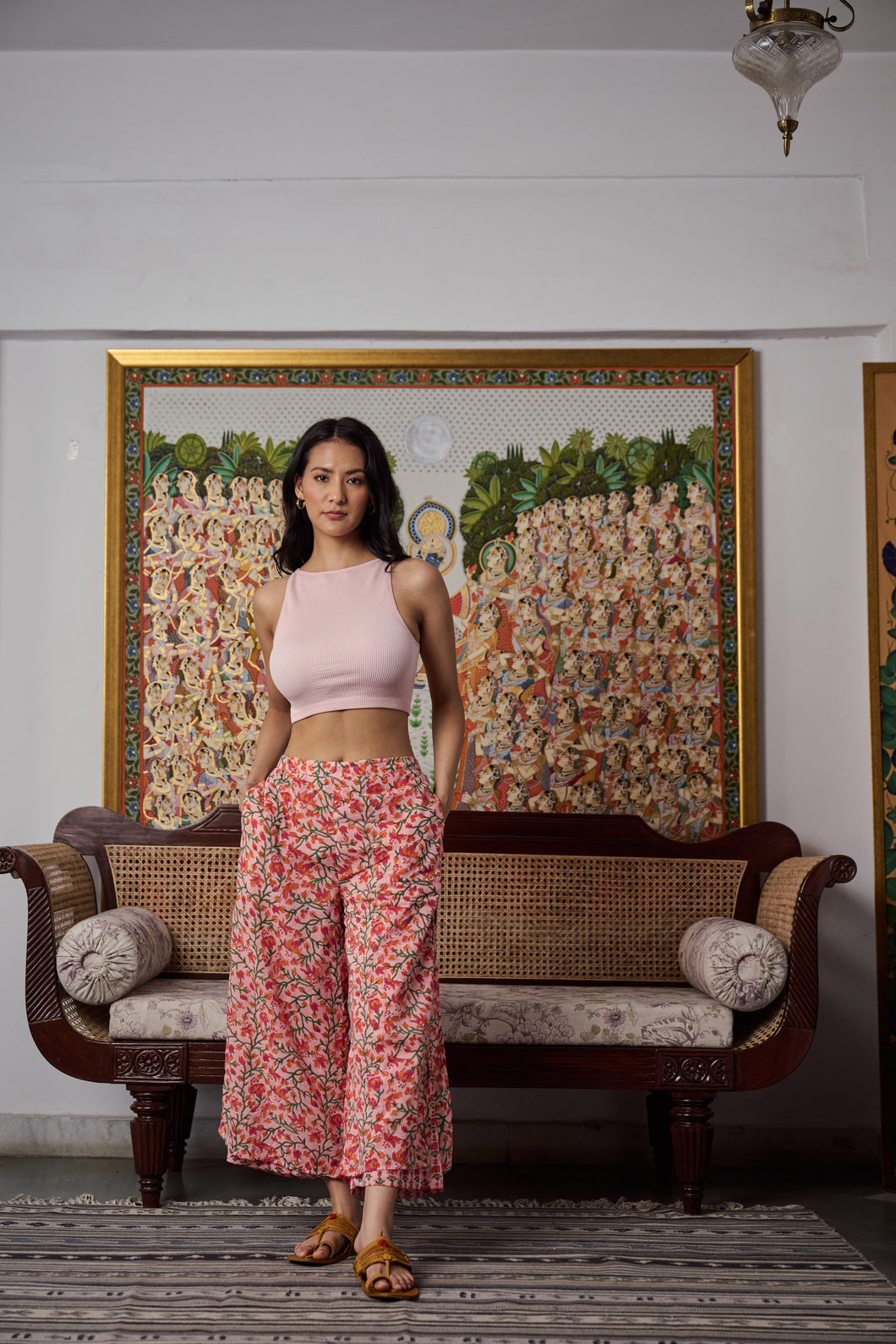 the ROSEMARY pants- soft pink floral