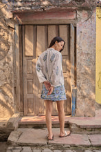 Load image into Gallery viewer, the WRAP skirt - light blue floral
