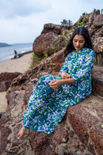 Load image into Gallery viewer, The Pepper Maxi - Blue &amp; Green floral
