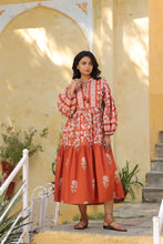 Load image into Gallery viewer, The WASABI midi - terracotta floral
