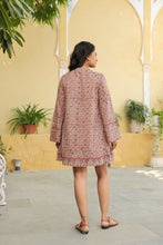 Load image into Gallery viewer, the JADE mini dress - brown jaal
