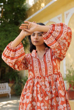 Load image into Gallery viewer, The WASABI midi - terracotta floral
