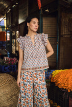 Load image into Gallery viewer, the ROSEMARY pants- white &amp; orange floral
