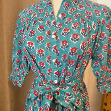 Load image into Gallery viewer, BREMEN dress - royal green w/ red butis
