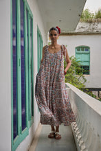 Load image into Gallery viewer, the SAGE Maxi - white with brown and pink floral
