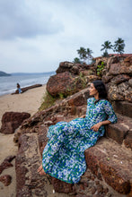 Load image into Gallery viewer, The Pepper Maxi - Blue &amp; Green floral
