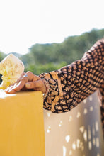 Load image into Gallery viewer, The Thyme Dress - black bagru
