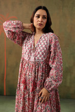 Load image into Gallery viewer, The Thyme Dress - white &amp; pink floral

