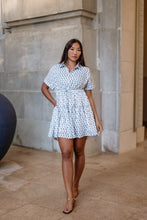 Load image into Gallery viewer, the PARSLEY dress - white &amp; blue/one size
