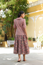 Load image into Gallery viewer, the Godet Skirt - soft pink floral
