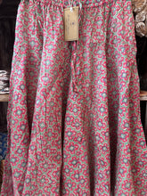 Load image into Gallery viewer, the Godet Skirt - pink geometric print
