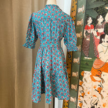 Load image into Gallery viewer, BREMEN dress - royal green w/ red butis
