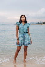 Load image into Gallery viewer, The DILL skirt - aqua blue floral
