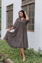 Load image into Gallery viewer, the NIGELLA MIDI - bagru BLACK
