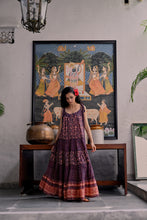 Load image into Gallery viewer, the SAGE Maxi - vintage NAVY with red butis
