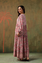 Load image into Gallery viewer, The Thyme Dress - white &amp; pink floral
