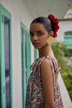 Load image into Gallery viewer, the SAGE Maxi - white with brown and pink floral
