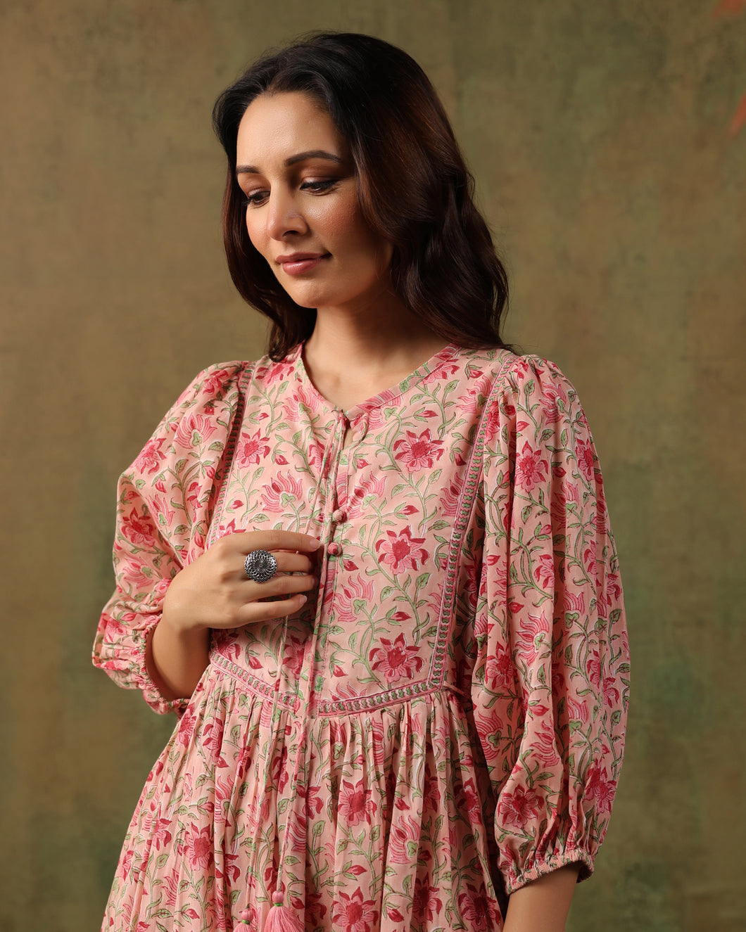 The NUTMEG midi - soft pink floral