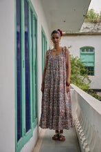 Load image into Gallery viewer, the SAGE Maxi - white with brown and pink floral

