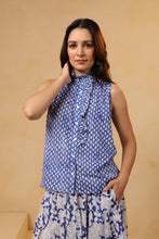 Load image into Gallery viewer, the BASIL top - cobalt blue butis
