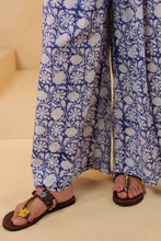 Load image into Gallery viewer, JUMPSUIT - blue with green floral
