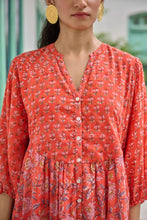 Load image into Gallery viewer, The CHILLI midi - coral &amp; pink floral
