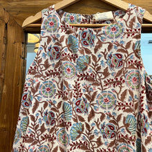 Load image into Gallery viewer, the KAFFIR midi - white with brown floral
