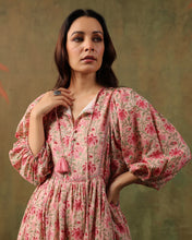 Load image into Gallery viewer, The NUTMEG midi - soft pink floral

