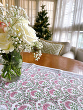 Load image into Gallery viewer, RANI/Table runner - block printed PINK
