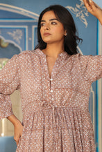 Load image into Gallery viewer, the CAJUN dress - beige floral
