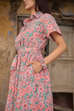 Load image into Gallery viewer, the PARSLEY MIDI dress - soft pink floral
