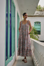 Load image into Gallery viewer, the SAGE Maxi - white with brown and pink floral
